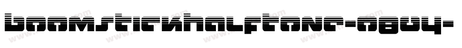 BoomstickHalftone-o804字体转换