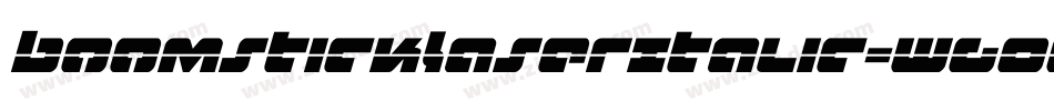 BoomstickLaserItalic-WgOG字体转换