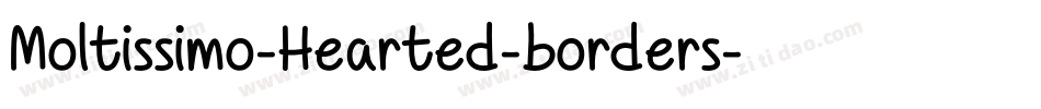 Moltissimo-Hearted-borders字体转换