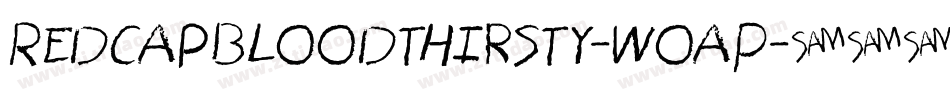 RedcapBloodthirsty-woaP字体转换