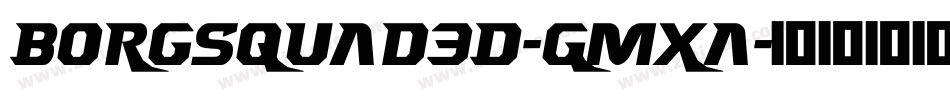 Borgsquad3D-Gmxa字体转换