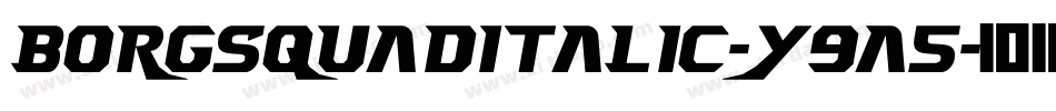 BorgsquadItalic-y9a5字体转换