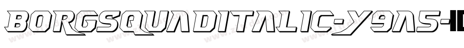 BorgsquadItalic-y9a5字体转换