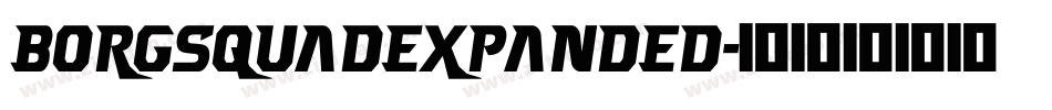 borgsquadexpanded字体转换