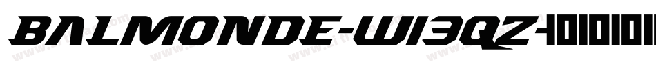Balmonde-w13qz字体转换