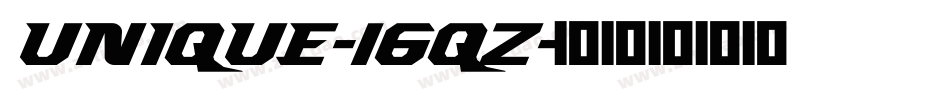 Unique-16qZ字体转换