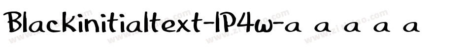 Blackinitialtext-lP4w字体转换