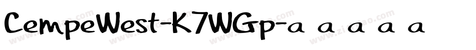 CempeWest-K7WGp字体转换