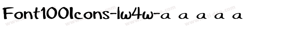 Font100Icons-lw4w字体转换
