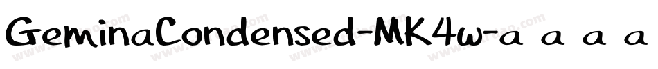 GeminaCondensed-MK4w字体转换