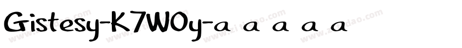 Gistesy-K7W0y字体转换