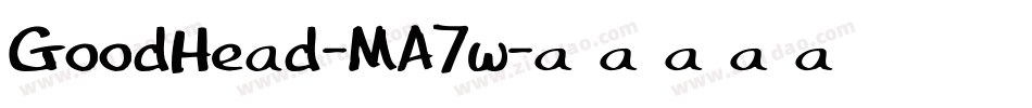 GoodHead-MA7w字体转换