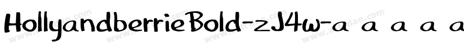HollyandberrieBold-zJ4w字体转换