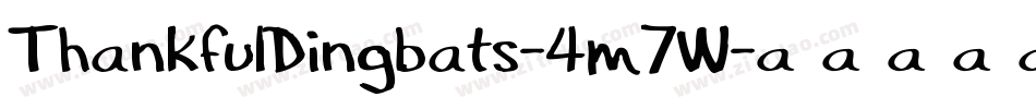 ThankfulDingbats-4m7W字体转换