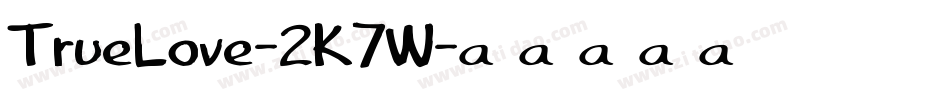 TrueLove-2K7W字体转换