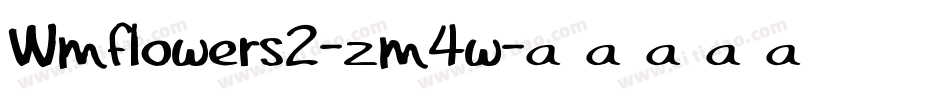 Wmflowers2-zm4w字体转换