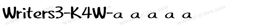 Writers3-K4W字体转换