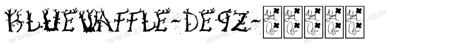 BlueWaffle-dE9Z字体转换