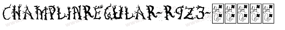 ChamplinRegular-R9Z3字体转换