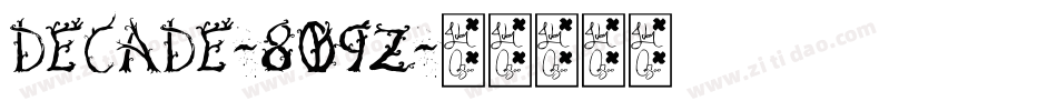 Decade-8O9Z字体转换