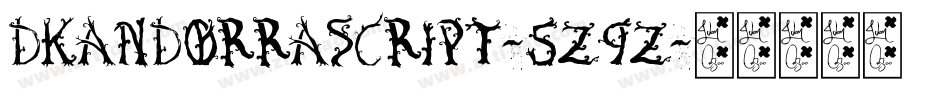 Dkandorrascript-5z9Z字体转换