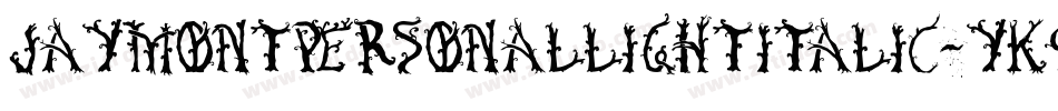 JaymontPersonalLightItalic-yK9Z字体转换
