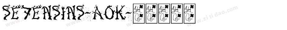 Se7enSins-a0K字体转换