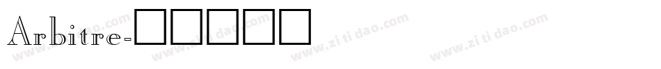 Arbitre字体转换