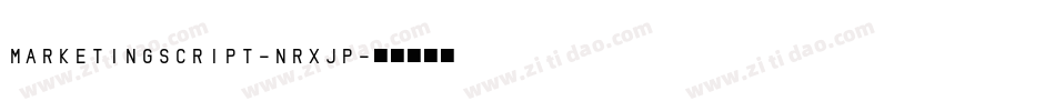 MarketingScript-nRxJP字体转换