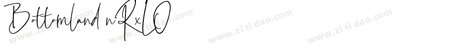 Bottomland-nRxLO字体转换