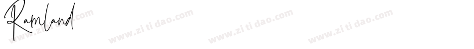 Ramland字体转换