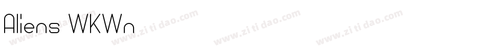 Aliens-WKWn字体转换