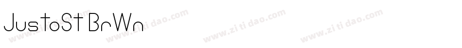 JustoSt-BrWn字体转换