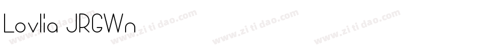 Lovlia-JRGWn字体转换