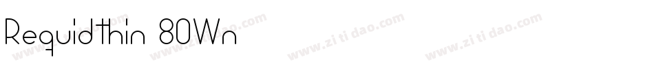 Requidthin-8OWn字体转换