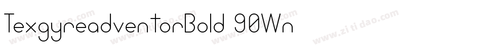 TexgyreadventorBold-90Wn字体转换