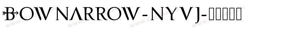 Bownarrow-nyvJ字体转换