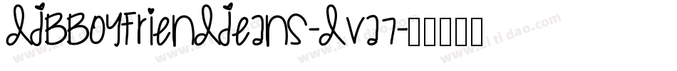 DjbBoyfriendJeans-dVA7字体转换