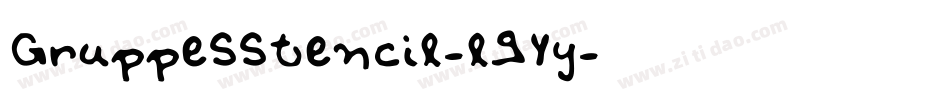 GruppeSStencil-l9Yy字体转换