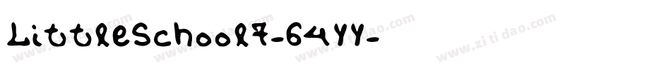 LittleSchool7-64YY字体转换