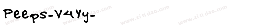 Peeps-V4Yy字体转换
