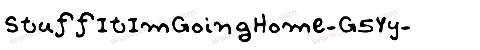 StuffItImGoingHome-G5Yy字体转换
