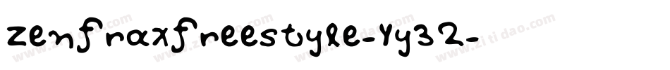 Zenfraxfreestyle-Yy32字体转换