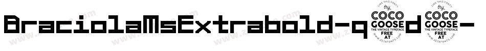 BraciolaMsExtrabold-q5d5字体转换