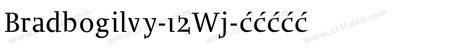 Bradbogilvy-12Wj字体转换