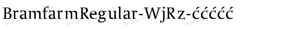 BramfarmRegular-WjRz字体转换