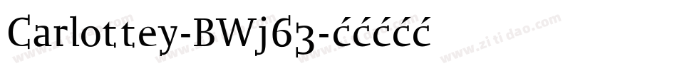 Carlottey-BWj63字体转换
