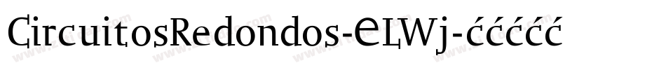 CircuitosRedondos-ELWj字体转换