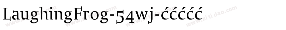 LaughingFrog-54wj字体转换