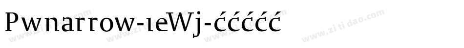 Pwnarrow-1eWj字体转换